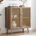 JYED DECOR Storage Sideboard with 2-Metal Mesh Door, Multifunctional Accent Buffet Console Cabinet for Living Room, Dining Room 