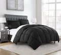Chezmoi Collection 2-Piece Down Alternative Comforter Set (Twin, Black)