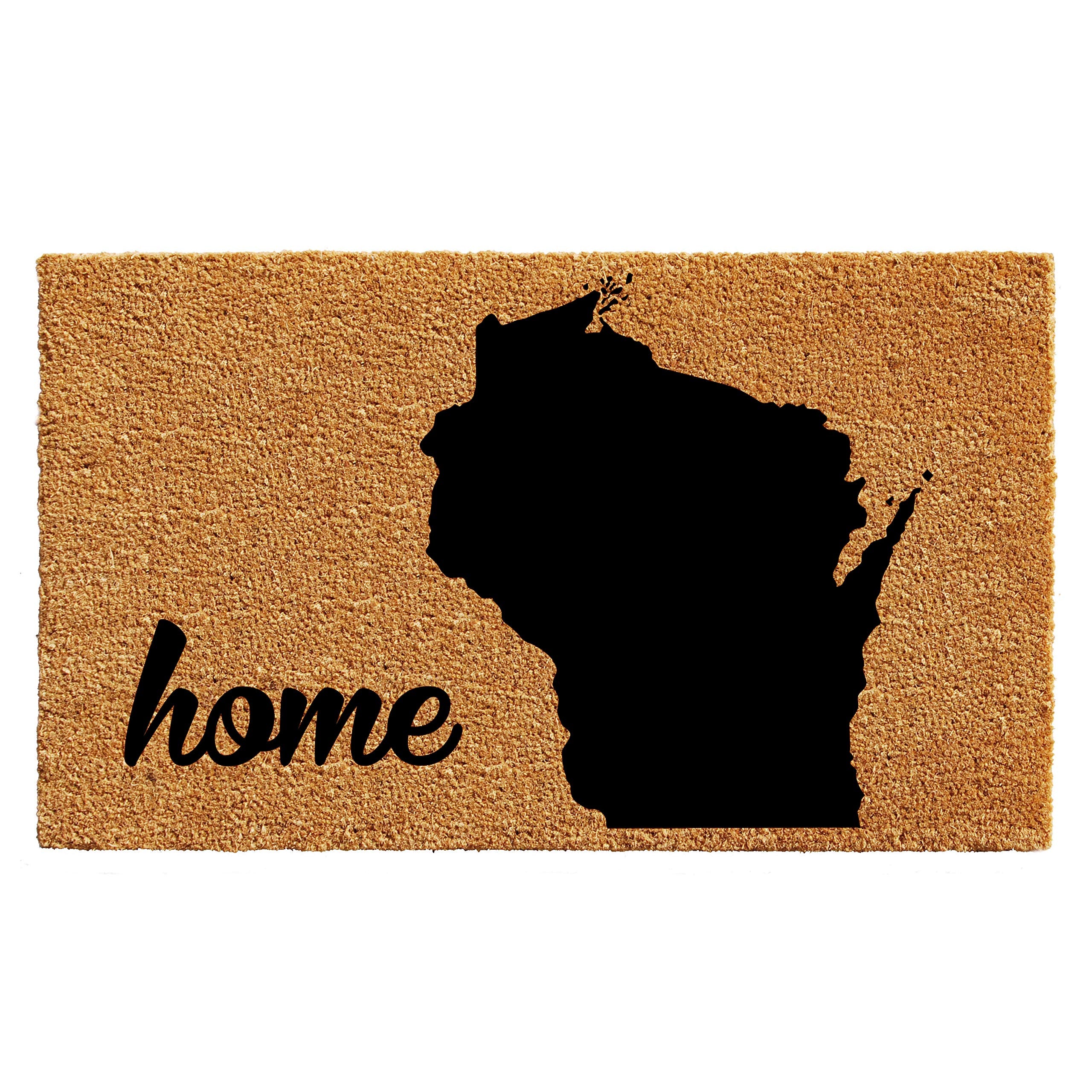 Calloway Mills 105462436 Wisconsin Doormat, 24 x 36, Natural/Black
