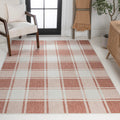 JONATHAN Y TSN203A-4 Sabine Traditional Farmhouse Bold Gingham 4 ft. x 6 ft. Indoor/Outdoor Area Rug Easy-Cleaning, for Backyard