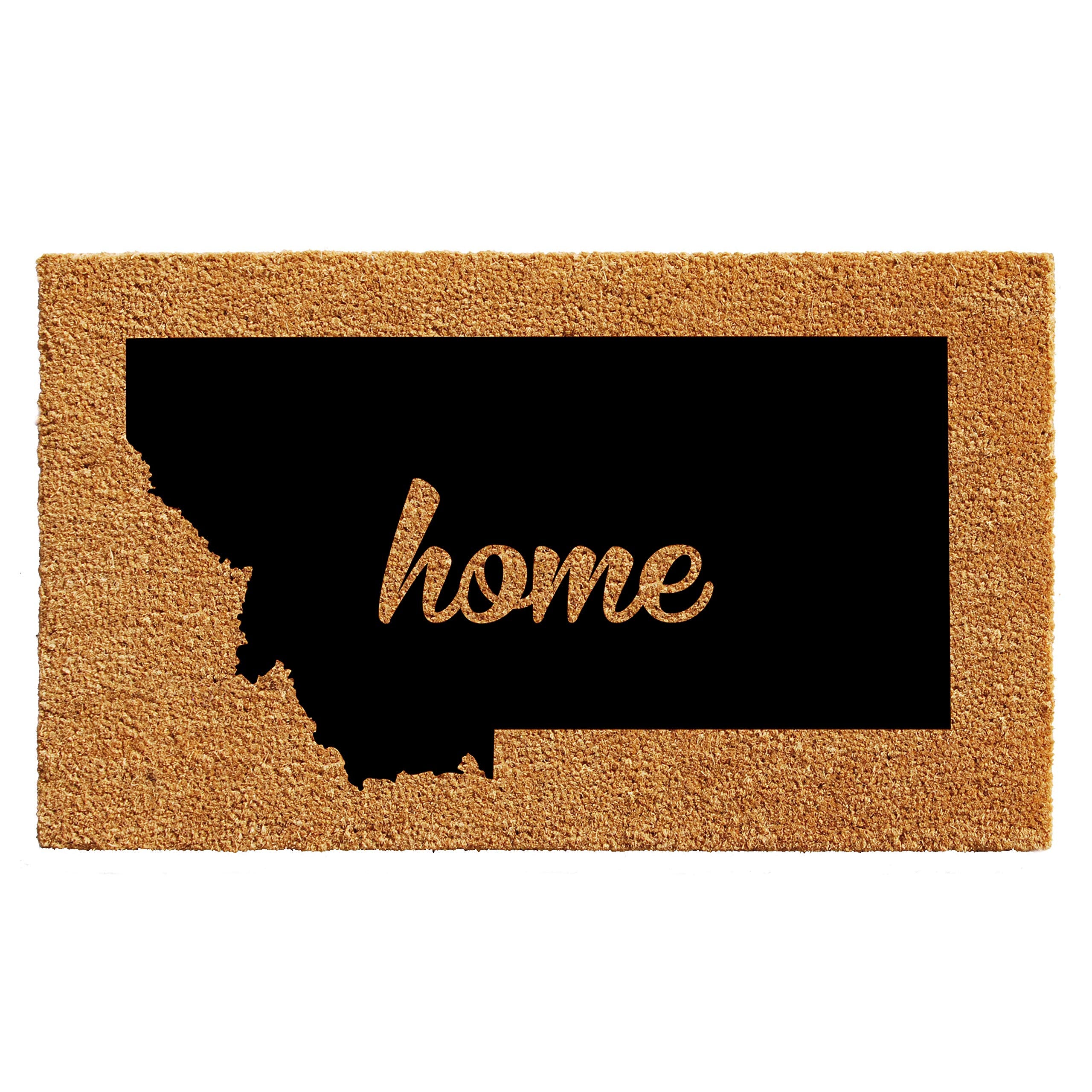 Calloway Mills 105301830 Montana Doormat, 18 x 30, Natural/Black