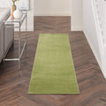Nourison Essentials Indoor/Outdoor Green 22 x 76 Area Rug, Easy Cleaning, Non Shedding, Bed Room, Living Room, Dining Room, Ba