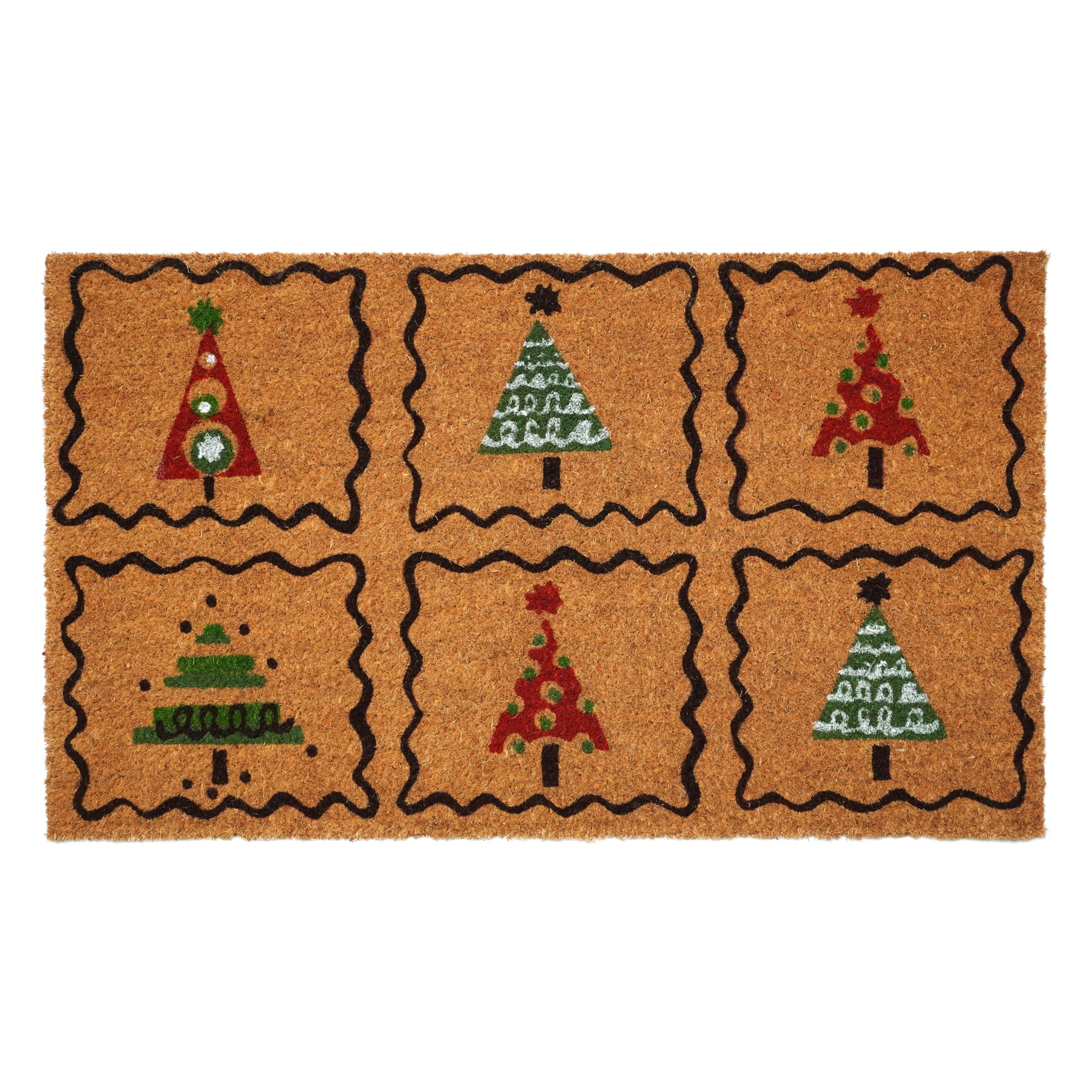 Home & More Calloway Mills 121051729 Christmas Trees Doormat, 17 x 29, Multicolor