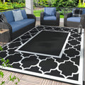 GENIMO 5  x 8  Outdoor Rug Waterproof for Patio Decor, Foldable Reversible Plastic Straw Area Rugs Mat for Camper, Outside Car