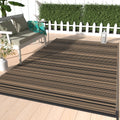 GENIMO Outdoor Rug for Patio Clearance, 5x8 Waterproof Camping Mat, Reversible Plastic Straw Rugs for RV, Camper, Balcony, Bac