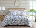 Tommy Bahama - Queen Comforter Set, Reversible Cotton Bedding with Matching Shams & Bed skirt, Oeko-Tex Certified (Raw Coast Blu
