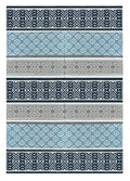 BalajeesUSA Outdoor Plastic Patio Rugs - 6x9, Grey, Teal, Durable and Affordable Multipurpose Woven Plastic Straw Recycled All-W