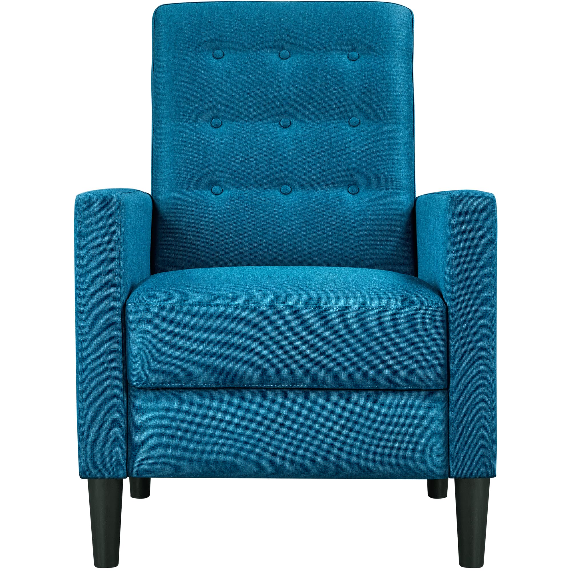 Yaheetech Fabric Recliner Chair Mid-Century Modern Recliner Adjustable Single Recliner Sofa with Thicker Seat Cushion Tufted Uph