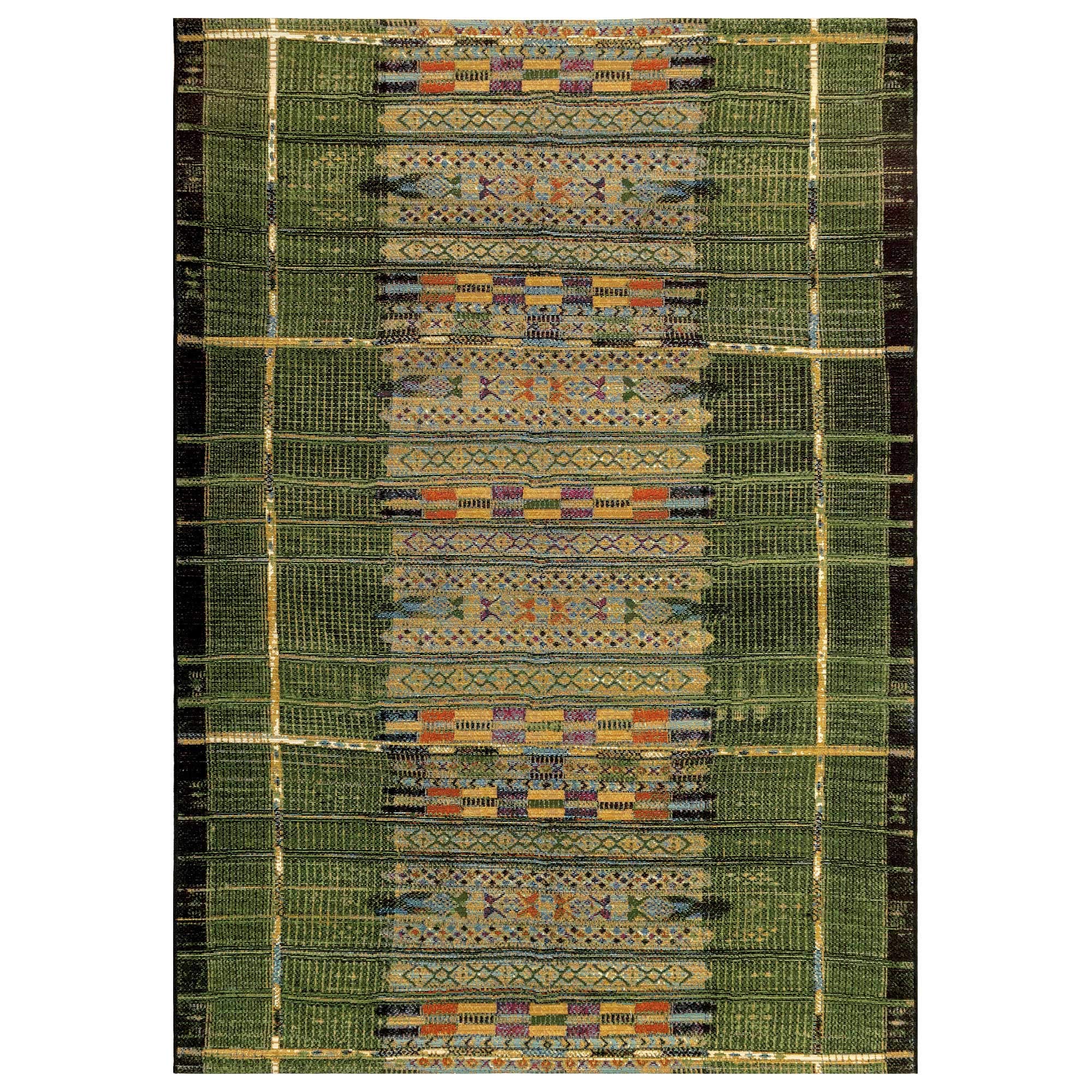 Liora Manne Marina Indoor Outdoor Rug - Tribal Design, Comfortable & Durable, Power Loomed, Polypropylene Material, UV Stabilize