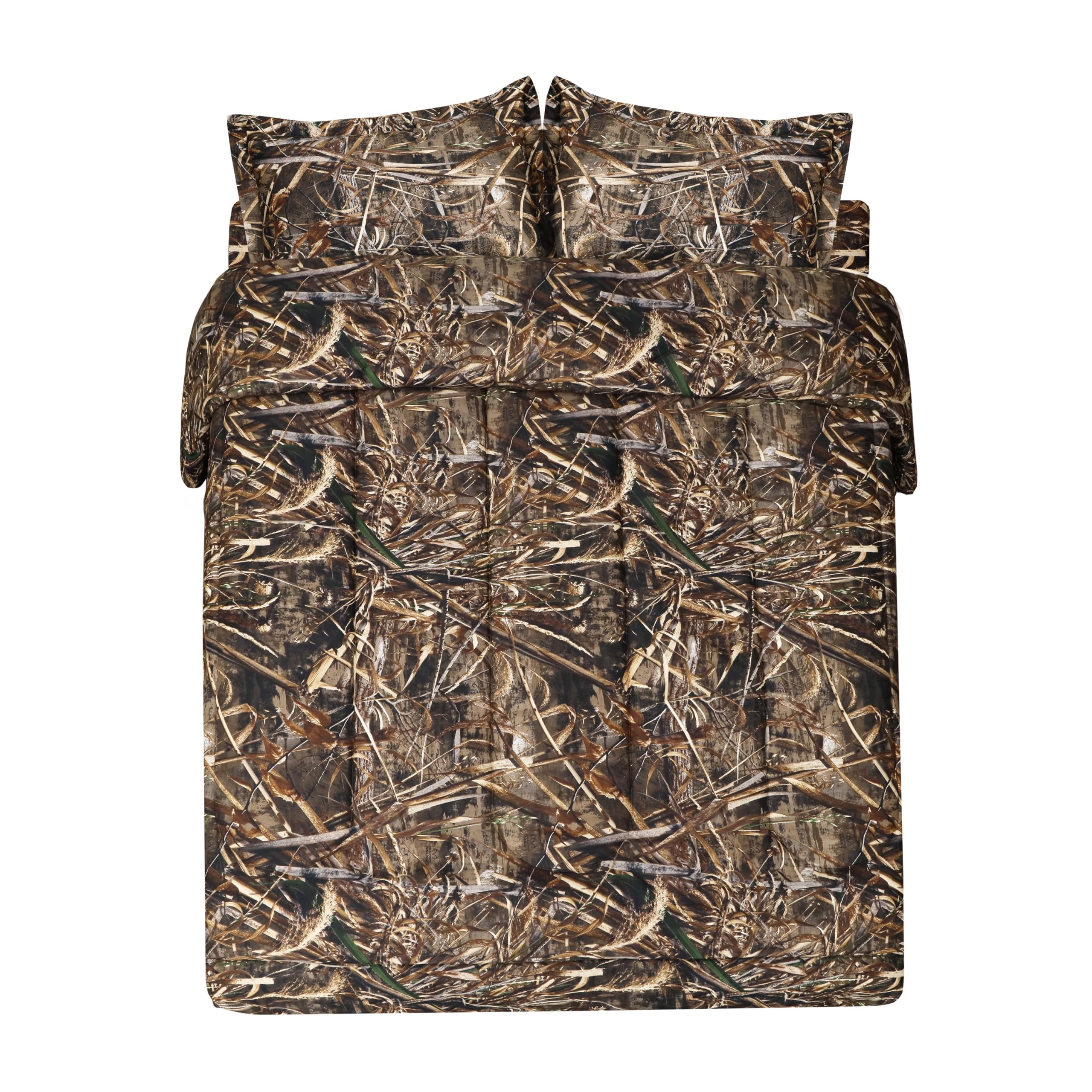 VISI-ONE Realtree Max-5 Camo Full 3 Piece Comforter Set - All-Season Lightweight Microfiber Bedding, Farmhouse Rustic D  cor, Un