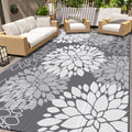 LuxStep Outdoor Rug Waterproof Outdoor Plastic Straw Rug Reversible Patio Rug Mat Outdoor Decor Large Area Mats for RV, Picnic, 