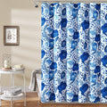 Lush Decor Blue Poppy Garden Shower Curtain, 72 x 72