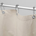 Bean Products Organic Cotton Stall Shower Curtain (Natural), [70 x 74] | All Natural Materials | Works with Tub, Bath and Stall 