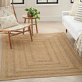 Nourison Natural Seagrass Indoor/Outdoor Natural 5 x 7 Area Rug, Easy Cleaning, Non Shedding, Bed Room, Living Room, Dining Ro