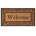 Callowaymills 120073672WELC Heavy-Duty Extra-Large 3 X 6 Doormat Natural, Black