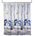 SKL Home Winter Friends Shower Curtain, Blue , 72.00 x 70.00