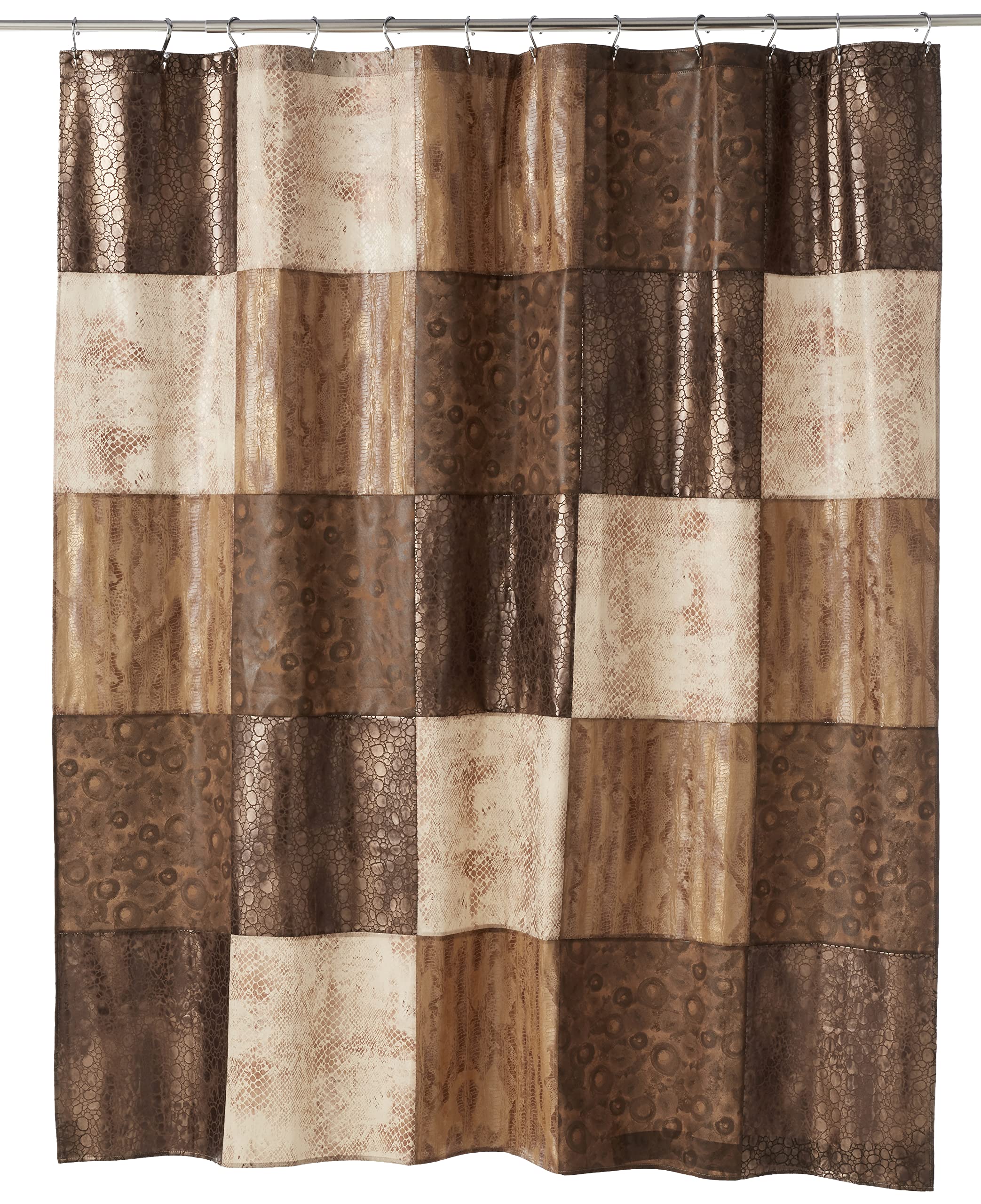 Popular Bath Zambia Collection, Shower Curtain, Chocolate 72.00 x 70.00