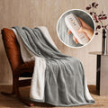 JETS HOME Heated Blanket 50x60 - ETL&FCC Certified Flannel Electric Blanket Throw Machine Washable Heating Blanket with 5 Heati