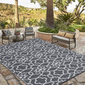 COZYLOOM Outdoor Plastic Straw Rug 8x10 ft Waterproof Reversible Patio Rug Plastic Straw Rug Camping Rug Rv Mat for Camping Picn