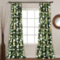 Lush Decor Tropical Paradise Window Curtain Panel Pair, 108 L x 52 W, Green