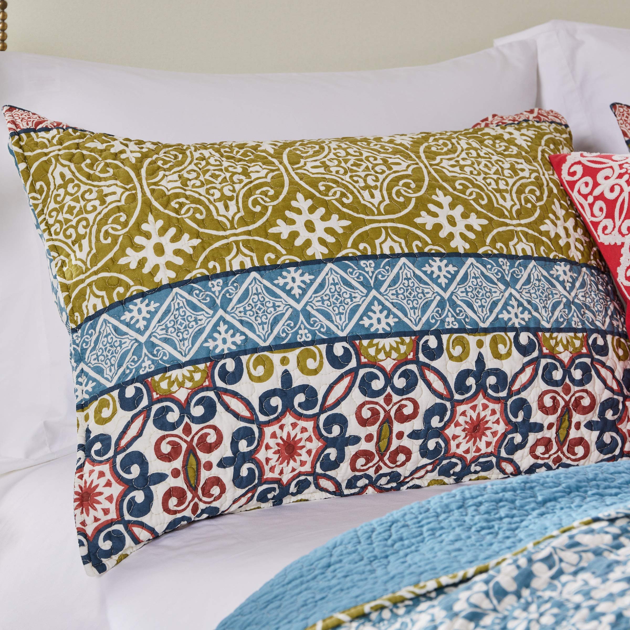 Greenland Home Shangri-La King Sham-Multi, Multicolor