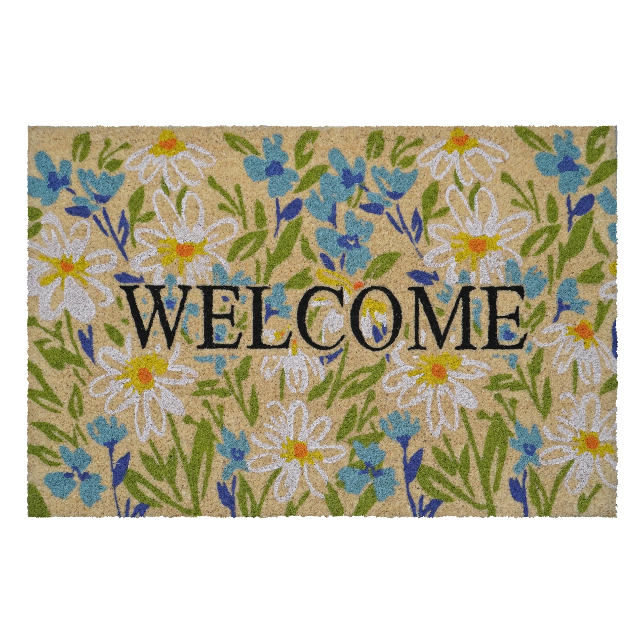 Calloway Mills Field of Daisy Welcome Doormat (30 x 48 x 1.50)