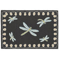 Liora Manne Frontporch Hand-Tufted Indoor/Outdoor Easy Care Area Rug Rug-Transitional, Garden, Whimsical, Contemporary, Dragonfl