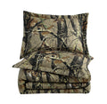Chezmoi Collection Salem 3-Piece Cabin Lodge Forest Woods Comforter Set - Nature Camo Tree Leaves Printed Soft Microfiber Beddin