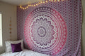 Popular Handicrafts Tapestry Wall Hanging Hippie Mandala Bohemian Hippy Intricate Indian Tapestries Bedspread 90 x 108 Inches (2