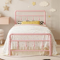 Richwanone 14 inch Twin Bed Frame with Headboard and Footboard, Heavy Duty Metal Bed Frame Victorian Style, No Box Spring Needed
