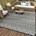 MontVoo Outdoor Rug Carpet Waterproof 9x12 Outdoor Patio Rug Mat Reverisble Plastic Straw Outdoor Rug for RV Camping Picnic Beac