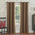 Sun Zero Easton Energy Saving Blackout Grommet Curtain Panel, 40 x 95, Barley