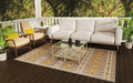 Mad Mats Geometric Outdoor Rug, Reversible Plastic Mat (6 x 9, Moroccan - Arts & Crafts)