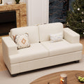Fiona s magic 63  Corduroy Sofa Couch Loveseat for Living Room, Small Seep Seat Loveseat Sofa for Bedroom, Comfy Chenille Couch