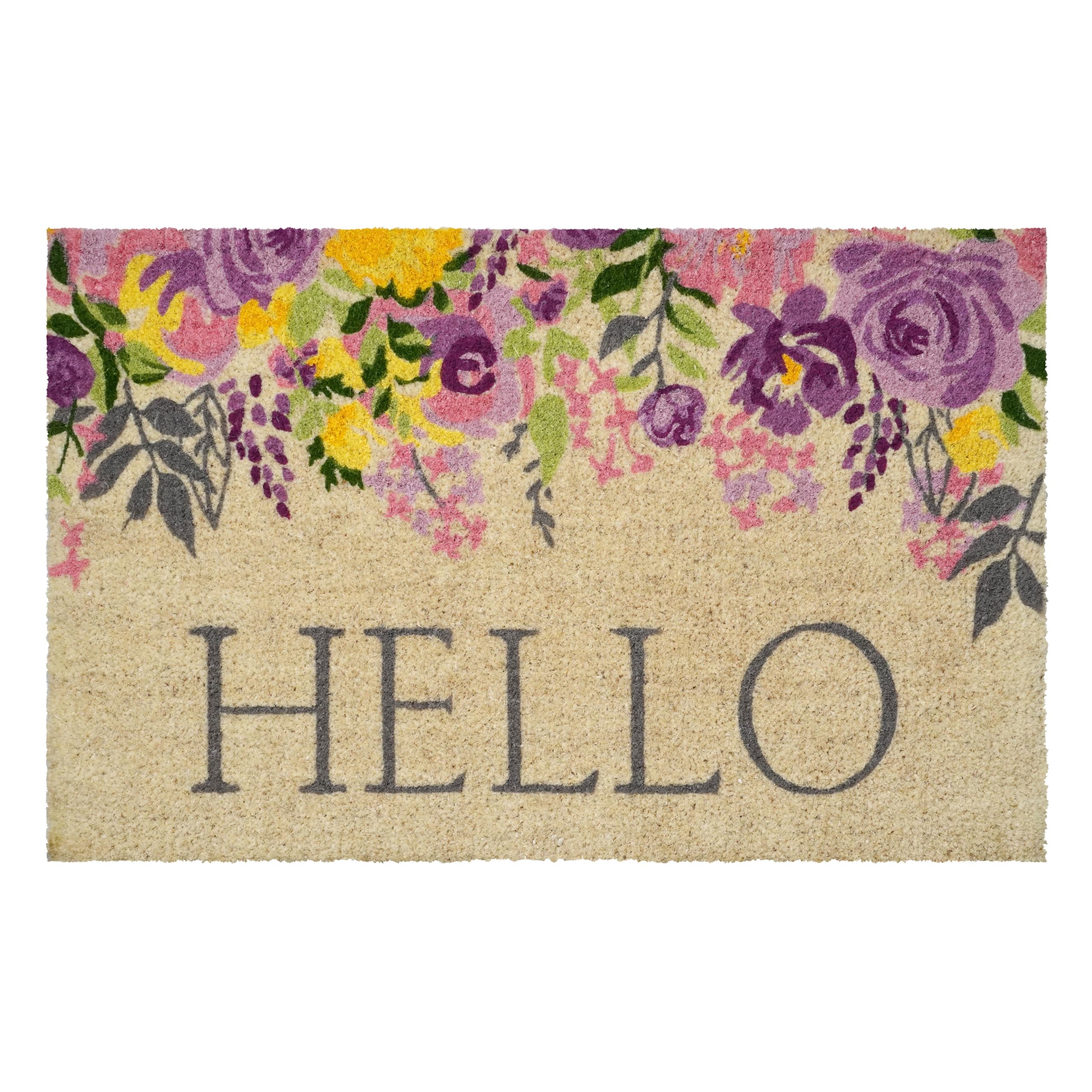 Calloway Mills Blossoming Floral Hello Doormat (30 x 48 x 1.50)