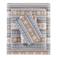 Woolrich Cotton Sheet Set Cottage Charms Print, 100% Cotton Flannel Sheets Warm & Fuzzy Bedding Set Full Size Sheets, Fitted Poc