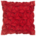 Rizzy Home T07925 Decorative Pillow, 18X18, Red/Pink/
