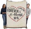 Pure Country Weavers Im Here Inside Your Heart Blanket - I Love You Forever and Always Us - Sympathy Bereavement Gift Tapestry 