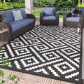 GENIMO Outdoor Rug for Patio Clearance,6 x9  Waterproof Mat,Reversible Plastic Camping Rugs,Rv,Deck,Porch,Camper,Balcony,Backy
