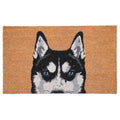 Calloway Mills Black Siberian Husky Doormat (17 x 29)