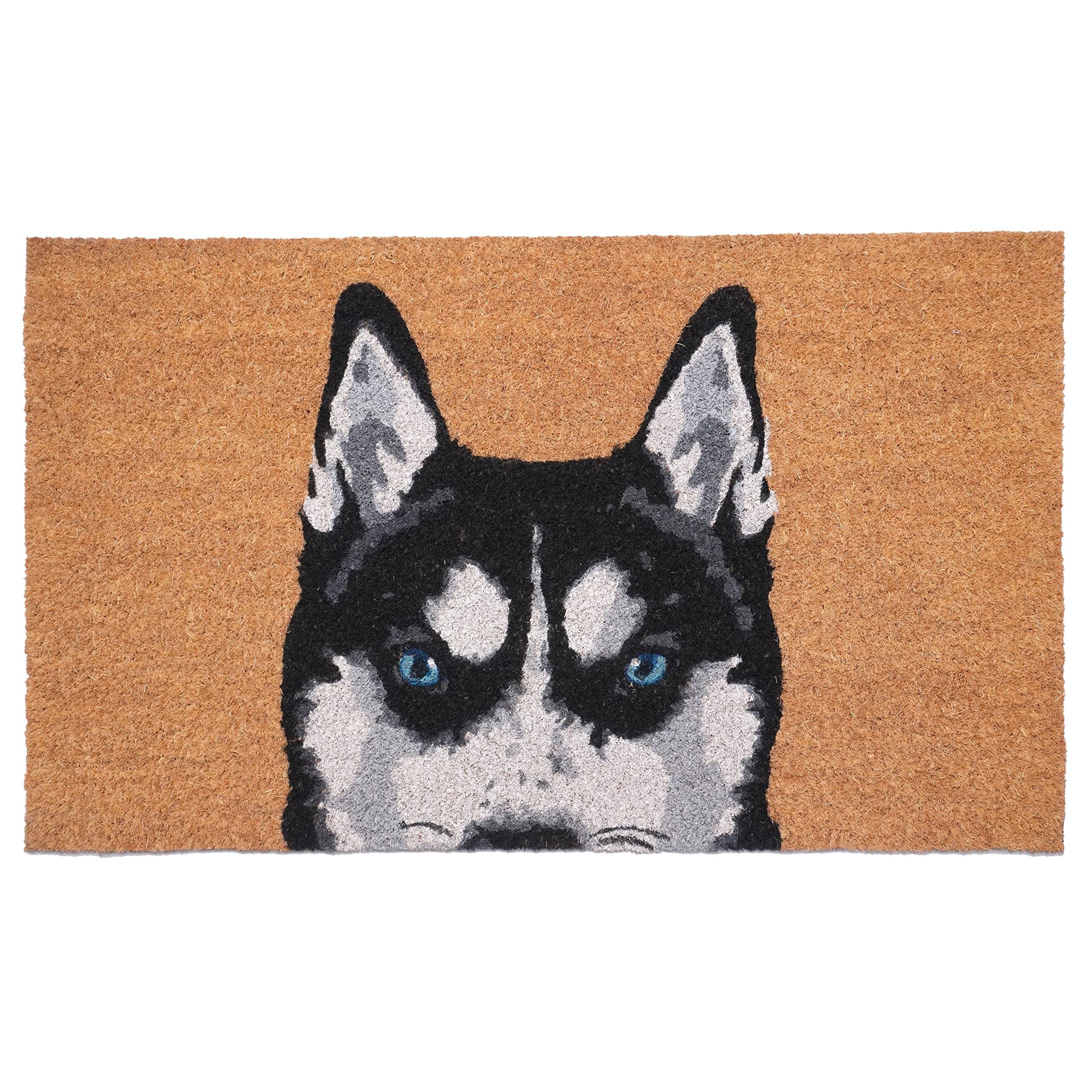 Calloway Mills Black Siberian Husky Doormat (24 x 36)