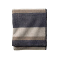 Pendleton, Eco-Wise Washable Wool Blanket, Midnight Navy Stripe, King