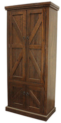 American Heartland MFG. Rustic Double Door Pantry, Havana Gold