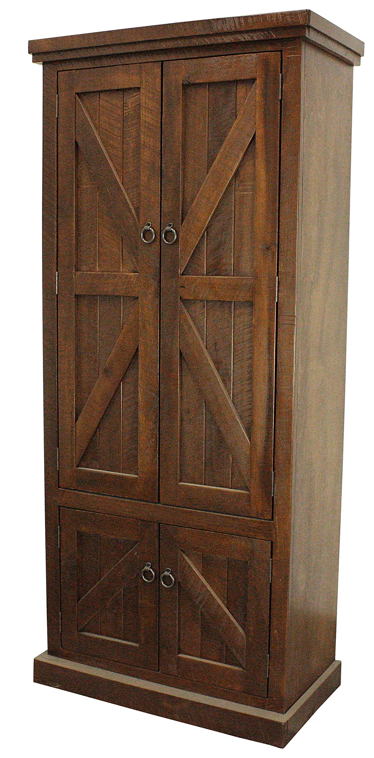 American Heartland MFG. Rustic Double Door Pantry, Havana Gold