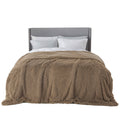 Bedsure Faux Fur Blankets Queen Size Taupe - Fuzzy, Fluffy, and Shaggy Faux Fur, Soft and Thick Sherpa, Cozy Warm Decorative Gif