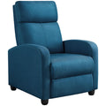 Yaheetech Fabric Recliner Sofa Modern Single Recliner Sofa Home Theater Seating with Thick Seat Cushion, Backrest and Pocket Spr