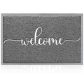 AAZZKANG Welcome Mats for Front Door Non Slip Door Mat Low-Profile Ultra Absorbs Dirt Easy to Clean Indoor Doormat for Entry,Pat