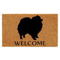 Calloway Mills AZ105672436 Pomeranian Doormat, 24 x 36, Natural/Black