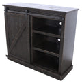 American Heartland MFG. 47  Tall Quaint TV Stand, Rustic Antique Black