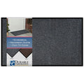 Durable Wipe-N-Walk Vinyl Backed Indoor Carpet Entrance Mat, 4 x 8, Charcoal